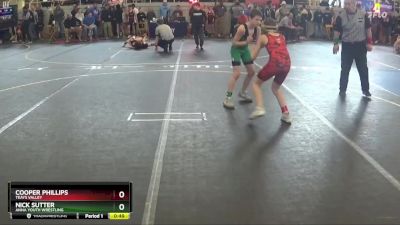 76 lbs Cons. Round 1 - Cooper Phillips, Teays Valley vs Nick Sutter, Anna Youth Wrestling
