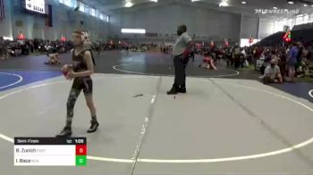 58 lbs Semifinal - Bryson Zunich, Purebred Elite vs Isaiah Baca, New Mexico Bad Boyz