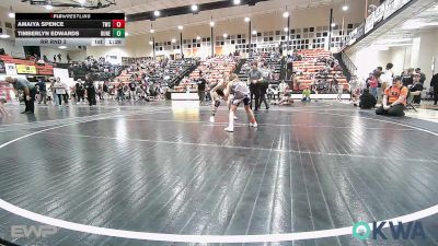 80-84 lbs Rr Rnd 3 - Amaiya Spence, Tahlequah Wrestling Club vs Timberlyn Edwards, Runestone