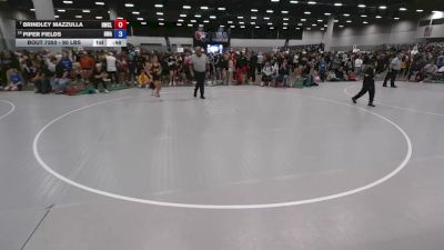 90 lbs Champ. Rd Of 16 - Brindley Mazzulla, Hawks Wrestling Club (Lincoln) vs Piper Fields, Hawkeye Wrestling Academy