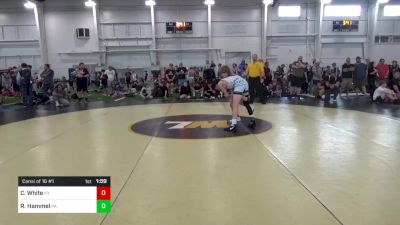 114-S Mats 1-5 3:00pm lbs Consi Of 16 #1 - Cullen White, KY vs Ricky Hammel, PA