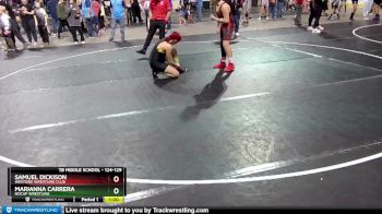 124-129 lbs Round 1 - Samuel Dickison, Westside Wrestling Club vs Marianna Carrera, NOCAP Wrestling