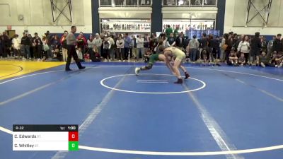 114 lbs R-32 - Cullen Edwards, St. Francis-NY vs Connor Whitley, St. Edward-OH