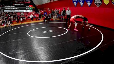 145 lbs Cons. Round 2 - Kevin Etling, Frazier vs Josue Martinez, Valley Hs
