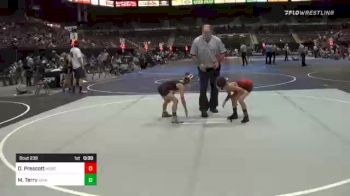 57 lbs Consi Of 8 #1 - Darien Prescott, Moses Lake Wrestling Club vs Matthew Terry, Idaho Gold