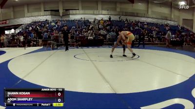 132 lbs Champ. Round 1 - Shawn Kogan, IL vs Adom Sharpley, OH