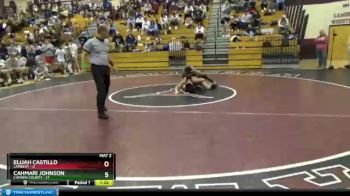 160 lbs Quarterfinals (8 Team) - CahMari Johnson, Camden County vs Elijah Castillo, Lambert