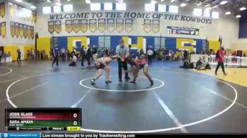 155 lbs Champ. Round 1 - Sara Amaya, East River vs Josie Glass, Gateway (Kissimmee)