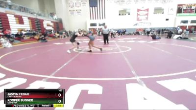 107 lbs Cons. Round 7 - Jasmin Fedaie, Canyon Ridge vs Kooper Bugner, Lewiston