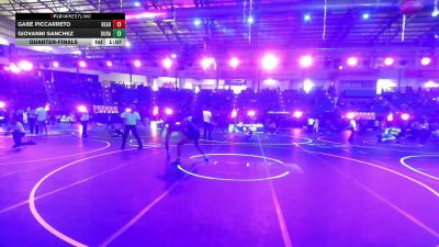 157 lbs Quarterfinal - Gabe Piccarreto, Bear Cave WC vs Giovanni Sanchez, Duran Elite