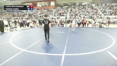 135 lbs Quarters - Alexa Ortiz Marquez, Thunder Mountain Wrestling Club vs Desirae Juarez, Team Elevate Wrestling
