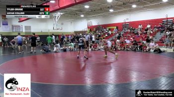 Youth-150+ Quarterfinals (8 Team) - Lucas Collins, Ocean Twp vs Tyler Cruise, Easton (PA)