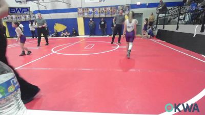 67-76 lbs Rr Rnd 2 - Tynlee Delk, Sperry Wrestling Club vs Sadie Baker, Mannford Pirate Youth Wrestling