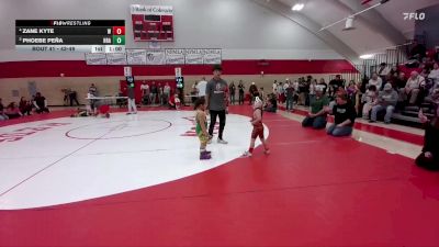 43-49 lbs Round 2 - Phoebe Peña, HRA vs Zane Kyte, Wiggins
