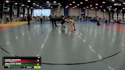 84 lbs Rd# 8- 12:30pm Saturday Final Pool - Sebastian Shine, PA Gold vs Jaxon Kraemer, Untouchables