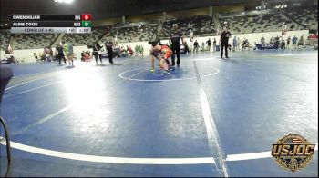 90 lbs Consi Of 8 #2 - Owen Kilian, Kansas Young Guns vs Albie Cook, Hoisington Jr Cardinals