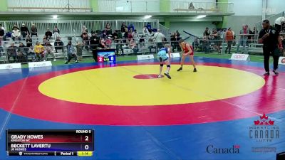 38kg Round 5 - Grady Howes, Kingston WC vs Beckett Lavertu, Jr Huskies