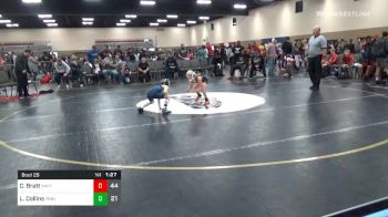 55 lbs Semifinal - Cash Bratt, Whitted Trained Black (TX) vs Liam Collins, PINnacle (MN)