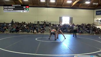 165 lbs Cons. Round 2 - Cole Shafer, Vanguard vs Kash Hendrick, Cal Poly Humbolt