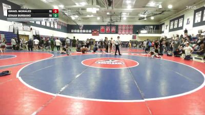 122 lbs Cons. Semi - Ethan Burbano, Pounders WC vs Israel Morales, Pounders WC
