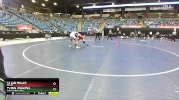 157 lbs Cons. Round 2 - Tyson Johnson, Dakota Wesleyan vs 13 Ben Miller, Doane