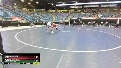 157 lbs Cons. Round 2 - Tyson Johnson, Dakota Wesleyan vs 13 Ben Miller, Doane