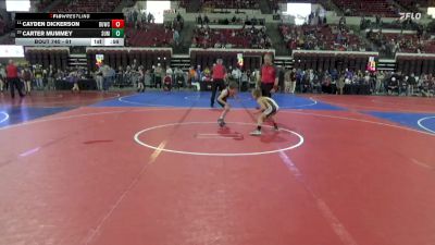 61 lbs 3rd Place Match - Cayden Dickerson, North Big Horn Rams vs Carter Mummey, Bearcats Wrestling Club Helena