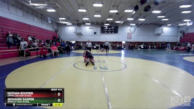 167 lbs Cons. Round 1 - Giovanni Gasper, Berkeley High School vs Nathan Boomer, Upper Lake High School