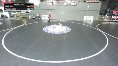40 lbs Champ. Round 2 - Eliana Meza, Pounders WC vs Jayde Doi, Team Selma Wrestling Club