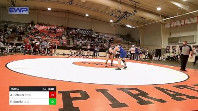 157 lbs Consolation - JJ Schuler, Berryhill High School vs Frankie Sparks, Cleveland Public Schools