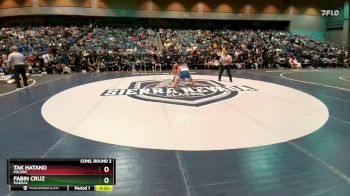 138 lbs Cons. Round 2 - Fabin Cruz, Madras vs Tak Hatano, Folsom