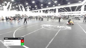 132 lbs Consi Of 8 #2 - Gage Nielson, Canyon View Falcons vs Jake Simmons, Oakdale, Wrestling