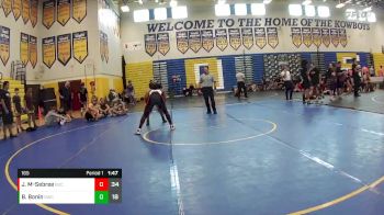 165 lbs Round 6 (8 Team) - Brandon Bonin, Oviedo WC vs Jason McLeod-Sebree, Buchholz