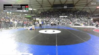Boys 2A 175 lbs Cons. Round 2 - Cashious Koerth, Fife vs Alexander Varenhorst, Chief Sealth