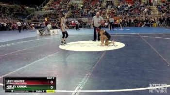 106 lbs Champ. Round 1 - Keeley Kainoa, Mandan vs Leby Montez, Pembina County North