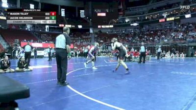 3A-175 lbs Champ. Round 2 - Jacob Helgeson, Johnston vs Mason Tilley, Iowa City, City High