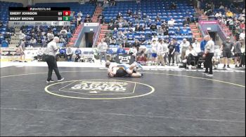 189 lbs Consy Rd I - Emery Johnson, Reynolds vs Brady Brown, Derry Area