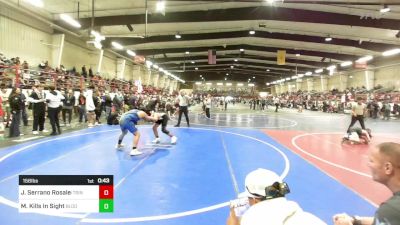 156 lbs 5th Place - Jeremiah Serrano Rosales, Trinidad Minwrs vs Mathias Kills In Sight, Bloomfield Youth Wrestling