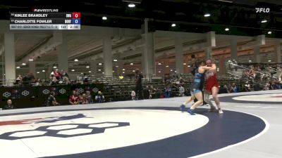 Senior Women Freestyle FS - 50 lbs Champ. Round 1 - Kinlee Brandley, Sanderson Wrestling Academy vs Charlotte Fowler, Boilermaker RTC