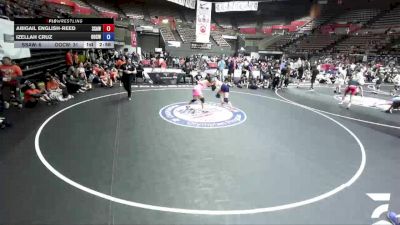 145 lbs Abigail English-Reed, SAWA - Sacramento Area Wrestling Association vs Izellah Cruz, OCWA - Orange County Wrestling Association