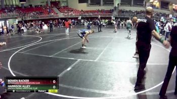 125 lbs Champ. Round 2 - Bowen Backer, Sutherland Youth Wrestling Club vs Harrison Alley, Lincoln Squires Wrestling Club