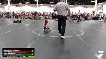 52 lbs Round 1 (8 Team) - Christian Garces, Mat Warriors vs Cru Babcock, Prestige Worldwide Throws