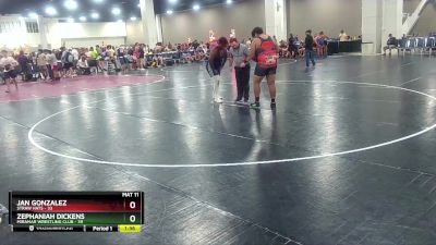 285 lbs Finals (8 Team) - Zephaniah Dickens, Miramar Wrestling Club vs Jan Gonzalez, Straw Hats