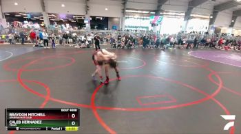 120 lbs Champ. Round 1 - Braydon Mitchell, Spartan Mat Club vs Caleb Hernadez, Texas
