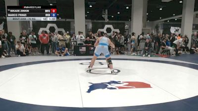 70 kg Cons. Sub-rd Of 32 - Nikade Zinkin, Nebraska Wrestling Training Center vs Marco Frinzi, New York City RTC