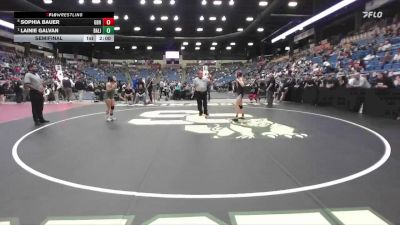 100 lbs Semifinal - Lainie Galvan, Basehor-Linwood HS vs Sophia Bauer, Great Bend Hs