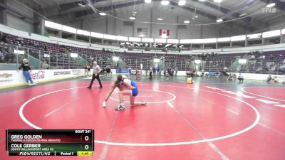 170 lbs Champ. Round 3 - Greg Golden, Thomas A Edison (Elmira Heights) vs Cole Gerber, South Williamsport Area Hs