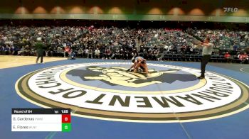 132 lbs Round Of 64 - Geno Cardenas, Pomona vs Elijah Flores, Walnut