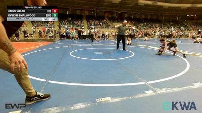 60 lbs Round Of 16 - Jimmy Allen, Owasso Takedown Club vs Evelyn Smallwood, Dark Cloud Wrestling Club