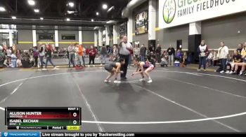 100 lbs Round 1 (6 Team) - Isabel Ekchan, BVWC vs Allison Hunter, Wisconsin